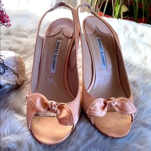 Manolo Blahnik sling back heels